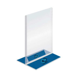 PORTA AFICHE DE ACRILICO DE MESA